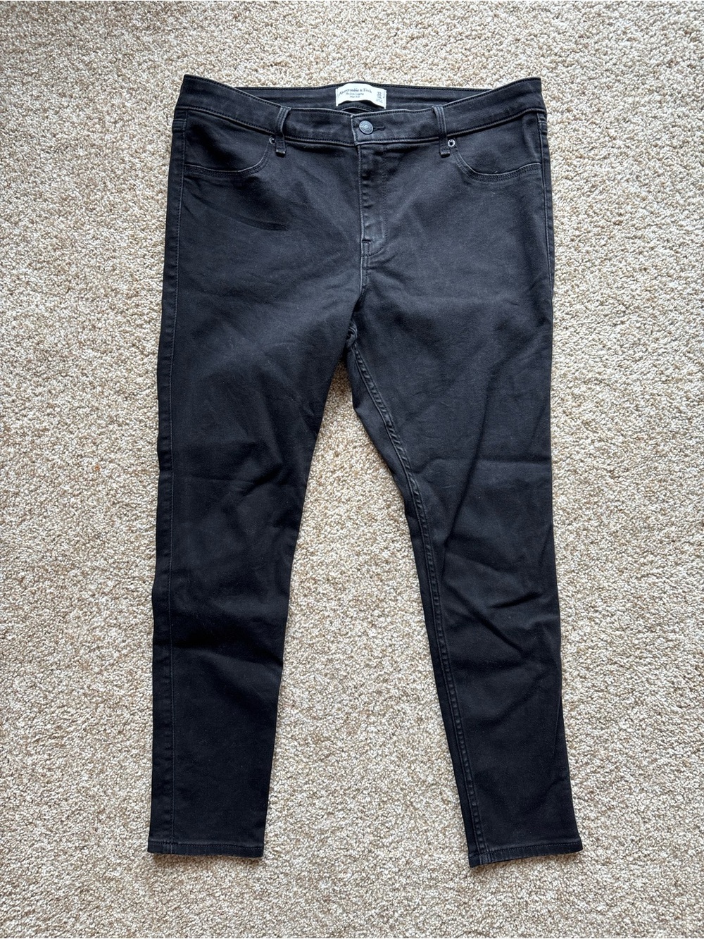Abercrombie & Fitch The Jean Legging Mid Rise black size 32
